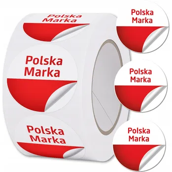 samolepka Samolepky na roli 500 ks Česká Značka na produkty balíčky samolepicí