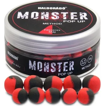 Boilies Haldorádó Plovoucí Boilie Pop-Up Method Monster 30 g 9 + 11 mm - Pikantní játra