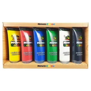 Speciální výtvarná barva barvy akrylové NC-2200 sada 6x75ml