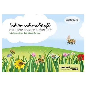 Cizojazyčná kniha Schönschreibheft in VA - rechtshändig - Vereinfachte Ausgangsschrift - mit alternativen Buchstabenformen - Wachendorf, Anja [DE] (2025, Brožura, Jandorfverlag)