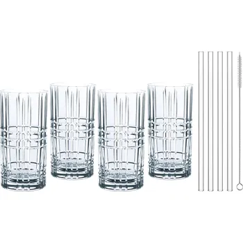 Talíř TASTES GOOD Longdrink sada s brčky SQUARE, Nachtmann ▪ Kč 1350 ️ - Luxurytable.cz Nachtmann