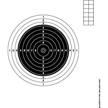 Terč na sportovní střelbu Tiskárna Budík Terč malorážkový, 100 ks