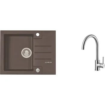 Granitový dřez Alveus SET ALVEUS ROCK 30/03 + BATERIE ELZA BRS