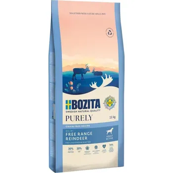 Krmivo pro psa Bozita Purely Dog Adult Active Reindeer GF 11 kg