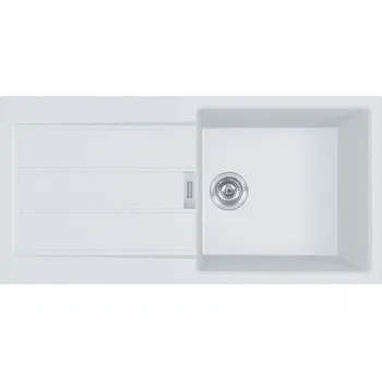 Granitový dřez FRANKE Sirius 143.0613.639 S2D 611-100 Tectonite bílá