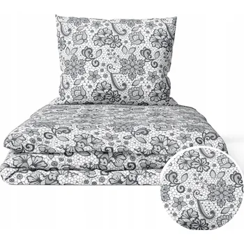 Povlečení HOTELOVÉ POVLEČENÍ 160x200 + 1 povlak na polštář - BAVLNA 100%, vzor: krajka na bílém