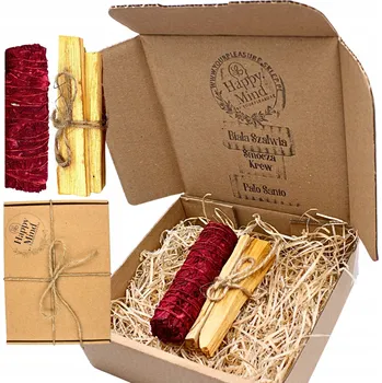 Čajovna Vonné tyčinky Happy Mind Dárková Sada Palo Santo a Bílá Šalvěj