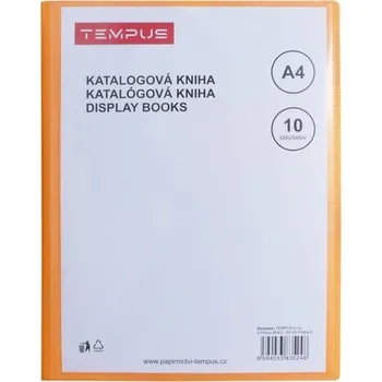 Archivační box katalogová kniha Tempus 10 listů oranžová