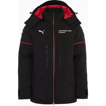 PORSCHE Unisex Winter Jacket Motorsport Replica zimní bunda (Polstrovaná unisexová parka inspirovaná týmovým oblečením Porsche Motorsport s odnímatelnou kapucí a vysokým límcem.)
