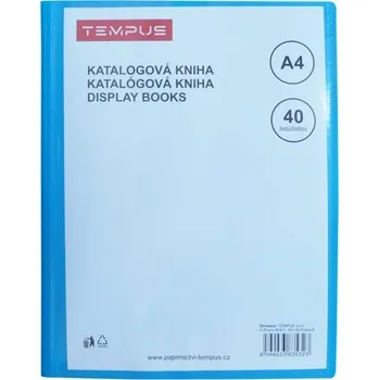 Archivační box katalogová kniha Tempus 40 listů modrá