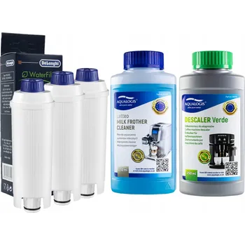 Kávovar Filtr Delonghi DLSC002 3 ks, Aqualogis Verde 250 ml, Latteo 250 ml