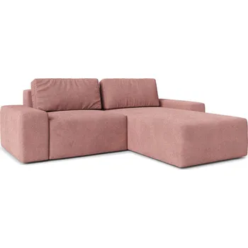 Obývací pokoj Rohová sedací souprava BERG I Pravá Růžová