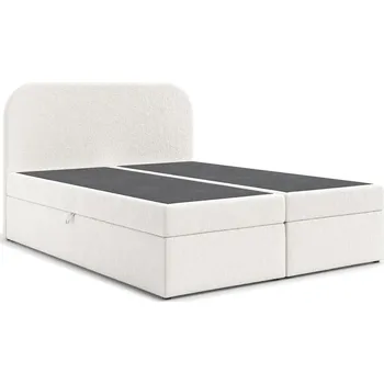 Postel Čalouněná postel LARO s úložným prostorem 180x200 cm Béžová