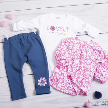 Souprava body, tunika a kalhoty Karen Velikost: 68, Vzor: Lovely