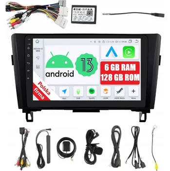 Autorádio 2DIN AUTORÁDIO S NAVIGACÍ ANDROID NISSAN X-TRAIL 3 III 6/128 GB DSP CARPLAY LTE
