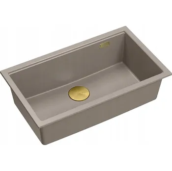 Granitový dřez Jednokomorový dřez Quadron Logan granit béžový