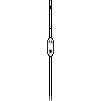 Dóza na potraviny Jednoobjemová skleněná pipeta 2 ml, třída B