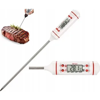 Kuchyňský teploměr JEHLIČKOVÝ KUCHYŇSKÝ TEPLOMĚR ELEKTRONICKÝ S SONDOU NA MASO KE GRILOVÁNÍ PEČENÍ
