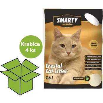 SMARTY exclusive silikátové stelivo jablko 7,6 l (4 ks) % (bal. 4 ks)