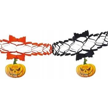 HALLOWEENSKÁ GIRLANDA DÝNĚ PAPÍROVÁ 200 CM DEKORACE