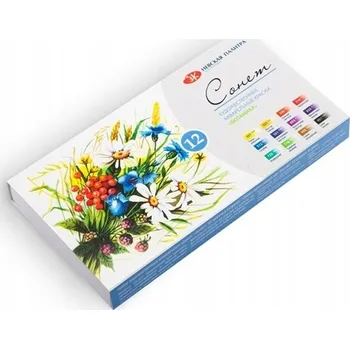 Vodová barva Akvarelové barvy St. Petersburg, vícebarevné, 12 ks, 2,5 ml