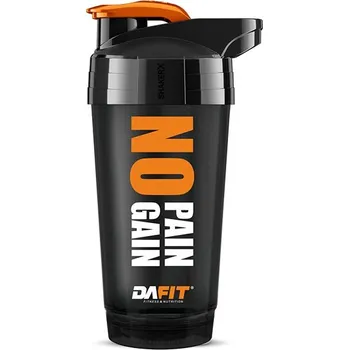 Speciální výživa Dafit Šejkr NO PAIN NO GAIN 700 ml černý, oranžové víčko