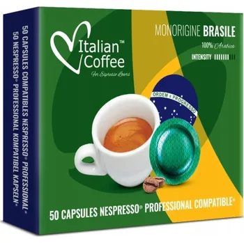 Kapsle do Nespresso Pro Italian Coffee Arabica Brasile 50 ks