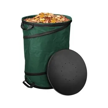 Odpadkový koš Zahradní koš s víkem 90 l - samorozkládací