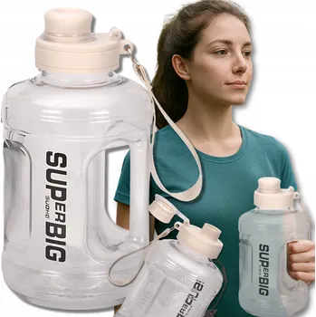 Láhev TRESSARI Motivační láhev z TRITANU 1600 ml lahev na pití vzduchotěsný BPA FREE velká