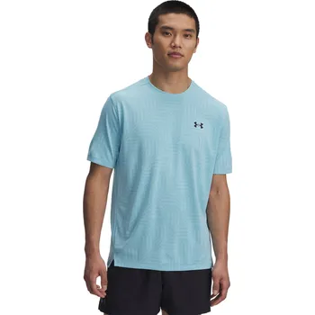 Pánské Tričko s krátkým rukávem UNDER ARMOUR UA TECH VENT GEOTESSA SS 1382182-494 – Modrá L