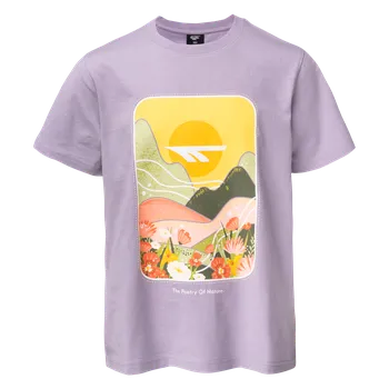 Dívčí tričko Dětské Tričko s krátkým rukávem HI-TEC POETRY JRG M000225142 – Fialová 146