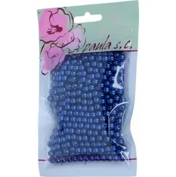 Dětské navlékací korálky Korálky 6mm tmavě modré plastové 50 g