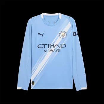 Pánské tričko Puma Manchester City Long Sleeve Home Shirt 2025 2026 Adults Blue S