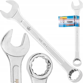 Klíč KLÍČ PLOCHÝ - OČKOVÝ 15 mm RICHMANN CR-V