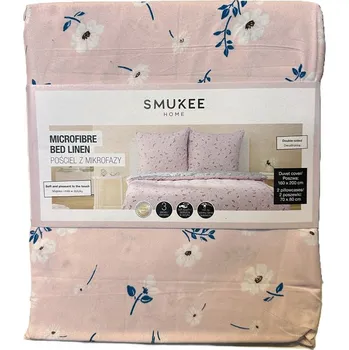 Povlečení Oboustranné Povlečení Smukee HOME 160 x 200 KVĚTY KVÍTKA