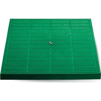 poklop Mondial Kanálový poklop pochůzný PP pro kanálovou šachtu nebo kanálový rám 400X400mm, zelený