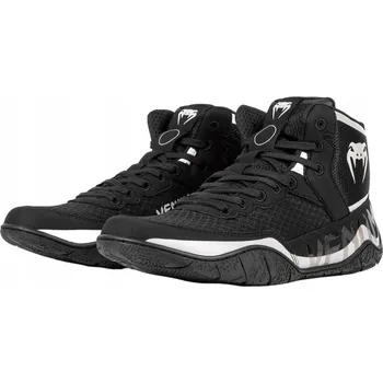 Pánská sálová obuv Zápasnické boty venum Elite, velikost 42.5, ČERNÁ/STŘÍBRNÁ