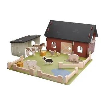 Dřevěná hračka Farma drewniana Zwięrzątka na wsi