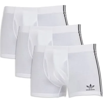 Boxerky adidas Originals Originals 3-pack Trunk White Small