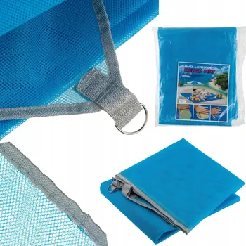 Pikniková deka PLÁŽOVÁ PIKNIKOVÁ DEKA PODLOŽKA NA PLÁŽ XXL 200x150 BEZ PÍSKU s háčky