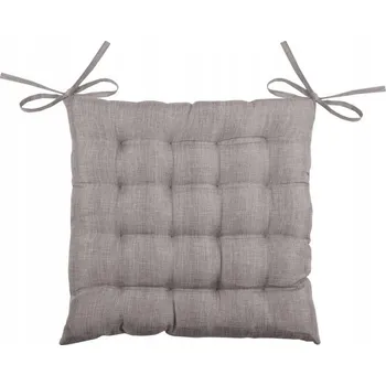Podsedák Polštář na židli BEA 40x40 cm Taupe Bronz Prošívaný Vázací sedák