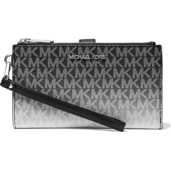 Peněženka Michael Kors Peněženka Jet Set Large Ombré Signature Logo Wristlet Black