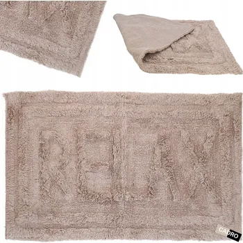 Koupelnová předložka Koupelnová předložka 45x75 cm bavlněná měkká savá béžová