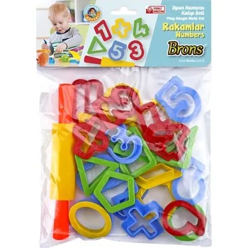 Modelovací hmota modelovací sada tvořítek čísla s válečkem BR-472