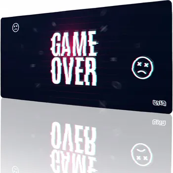 PODLOŽKA POD MYŠ XXL Game Over 90x40 TILT Protiskluzová Dárek XL