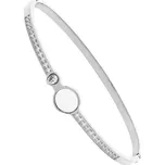 JVD Dámský ocelový pevný náramek se zirkony JGB14SXL