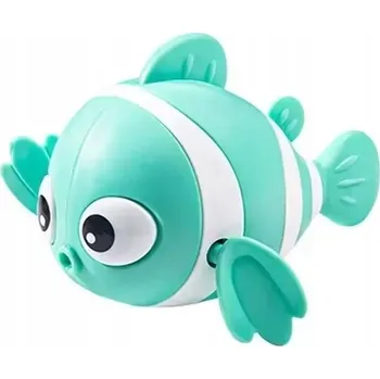 Hračka pro nejmenší Rybička / Ryba / Natahovací / Hračka do vany / Vana / Voda / Tyrkysová