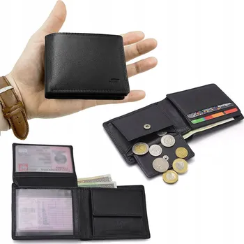 Peněženka Pako Jeans peněženka z pravé kůže černá - unisex