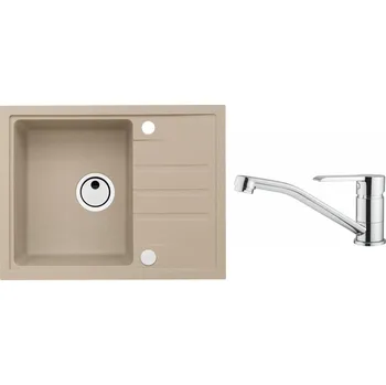 Granitový dřez Alveus SET ALVEUS Intermezzo 30 55 + BATERIE RUTA obdélníkový granitový dřez 620 x 480 mm v setu s baterií