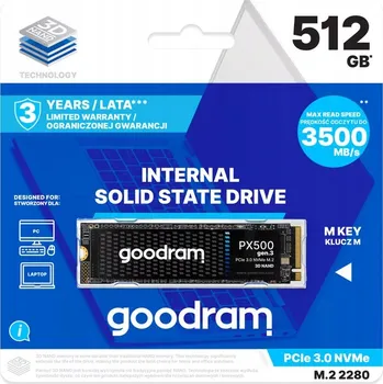 Interní pevný disk SSD disk 512GB M.2 PCIe